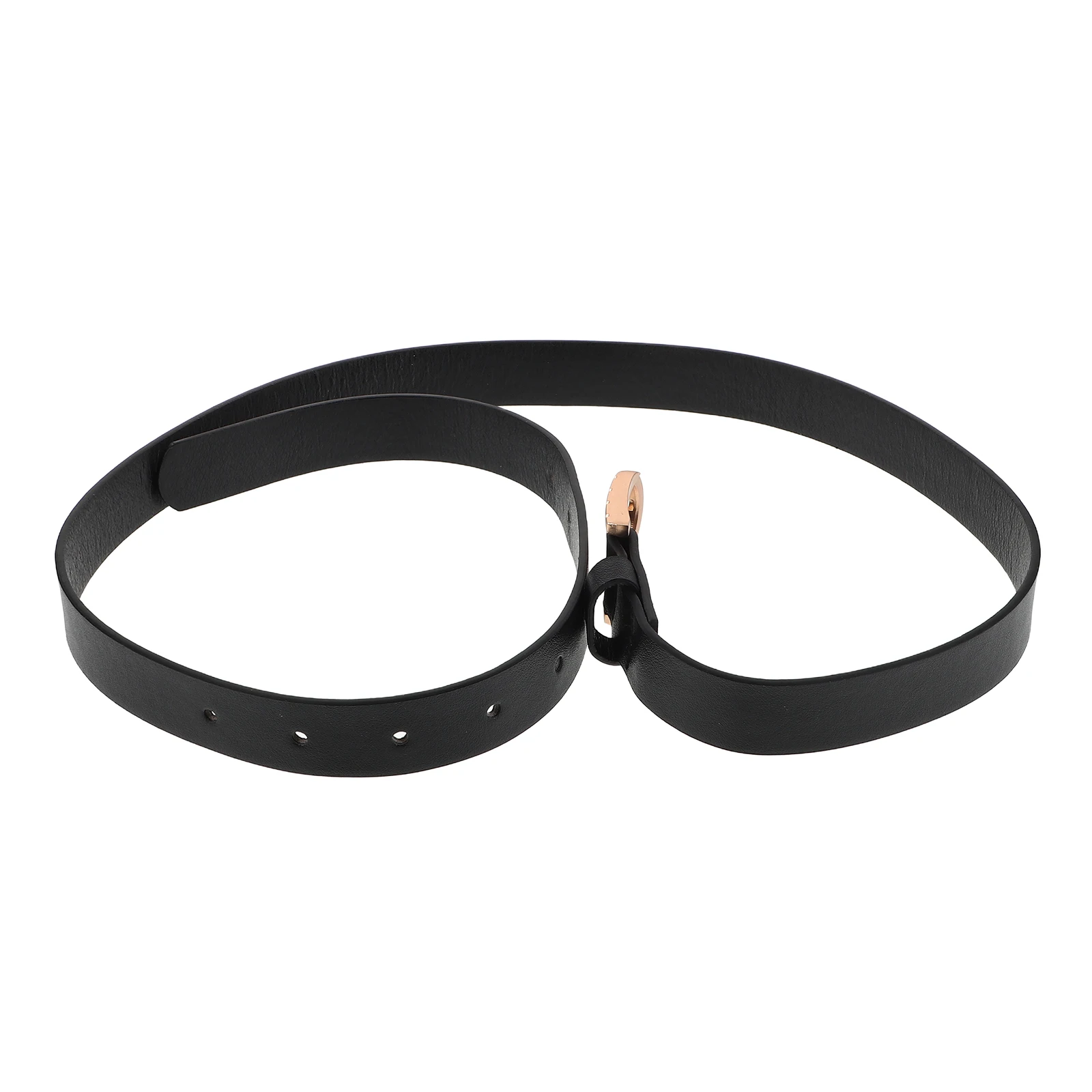 

Women Belt Length Versatile Leisure Thin Belt For Women Smooth PU Convenient Lightweight Decorative Jean Dress Dress