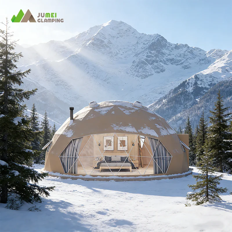 Winter Outdoor Hotel Event Dome Tent  Waterproof UV-Proof PVC Tent Luxury Accommodation Hotel Tent