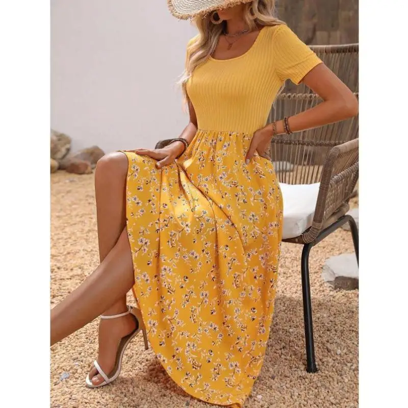 

Daily Wear Ladies Pure Color Print Splicing Simple K 055 Sle Dr Seven Sve Autumn Season Casual Sportswear Set