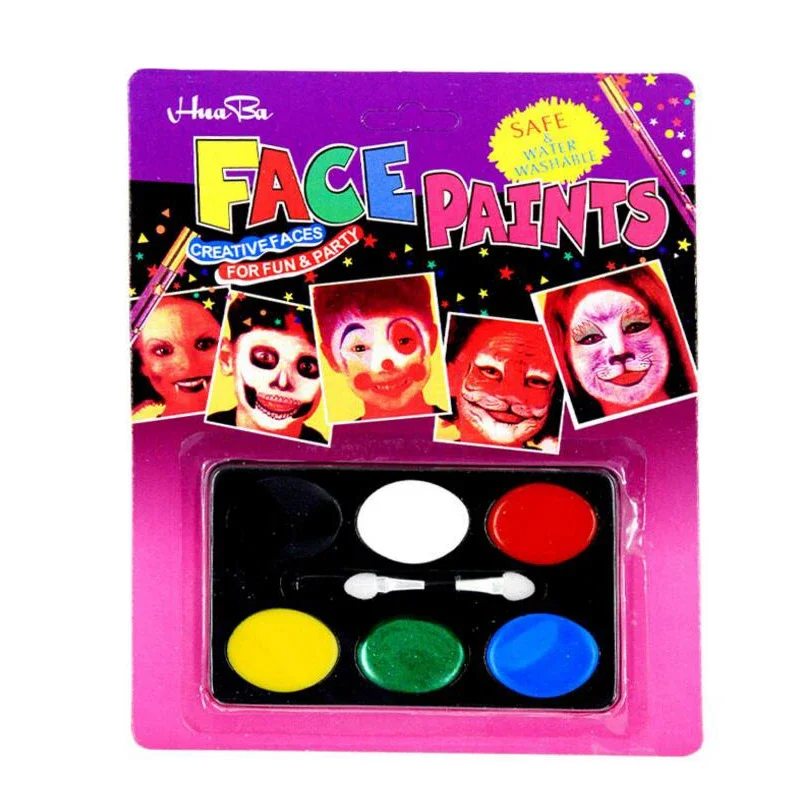 6/8 Colors Face Painting Pencils Splicing Structure Paint Crayon Christmas Body Children Party Makeup Tool