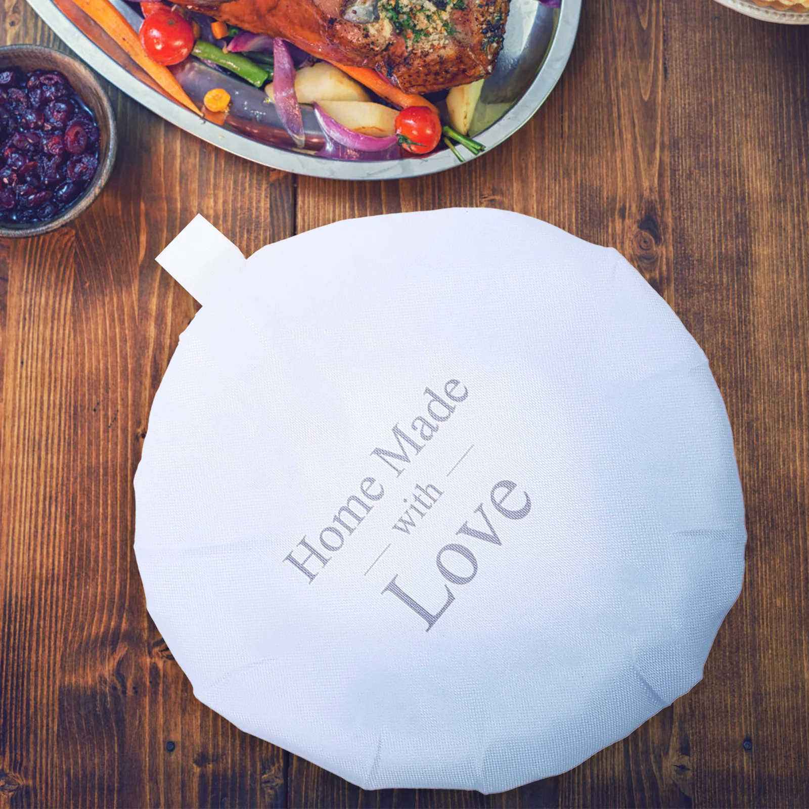 

3Pcs Dustproof Bowl Covers Elastic Reusable Food Storage Covers Oxford Cloth Stretchy Washable Kitchen Supplies Food Bowl Lids