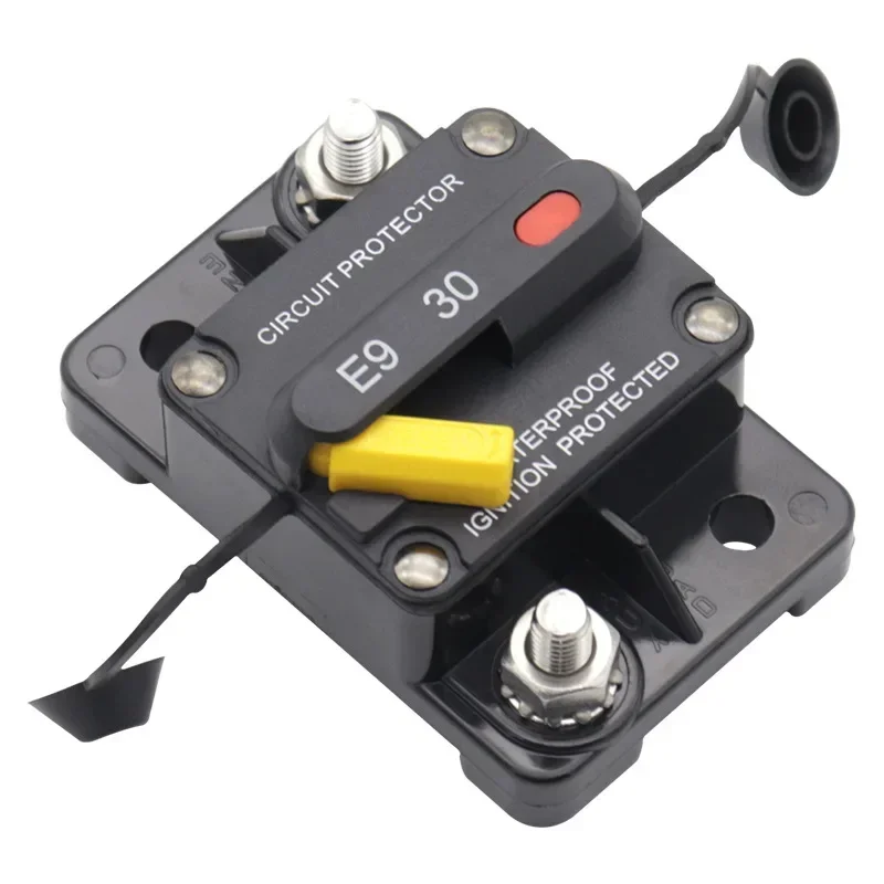 Circuit breaker, hidden button anti-accidental touch, manual reset 48V circuit breaker 30-150A