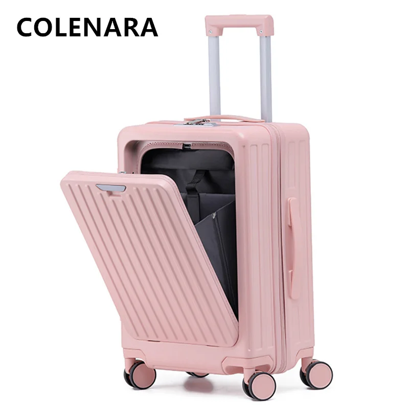 COLENARA-Equipaje multifuncional para mujer, Maleta rodante de alta calidad, 20, 22, 24 y 26 pulgadas