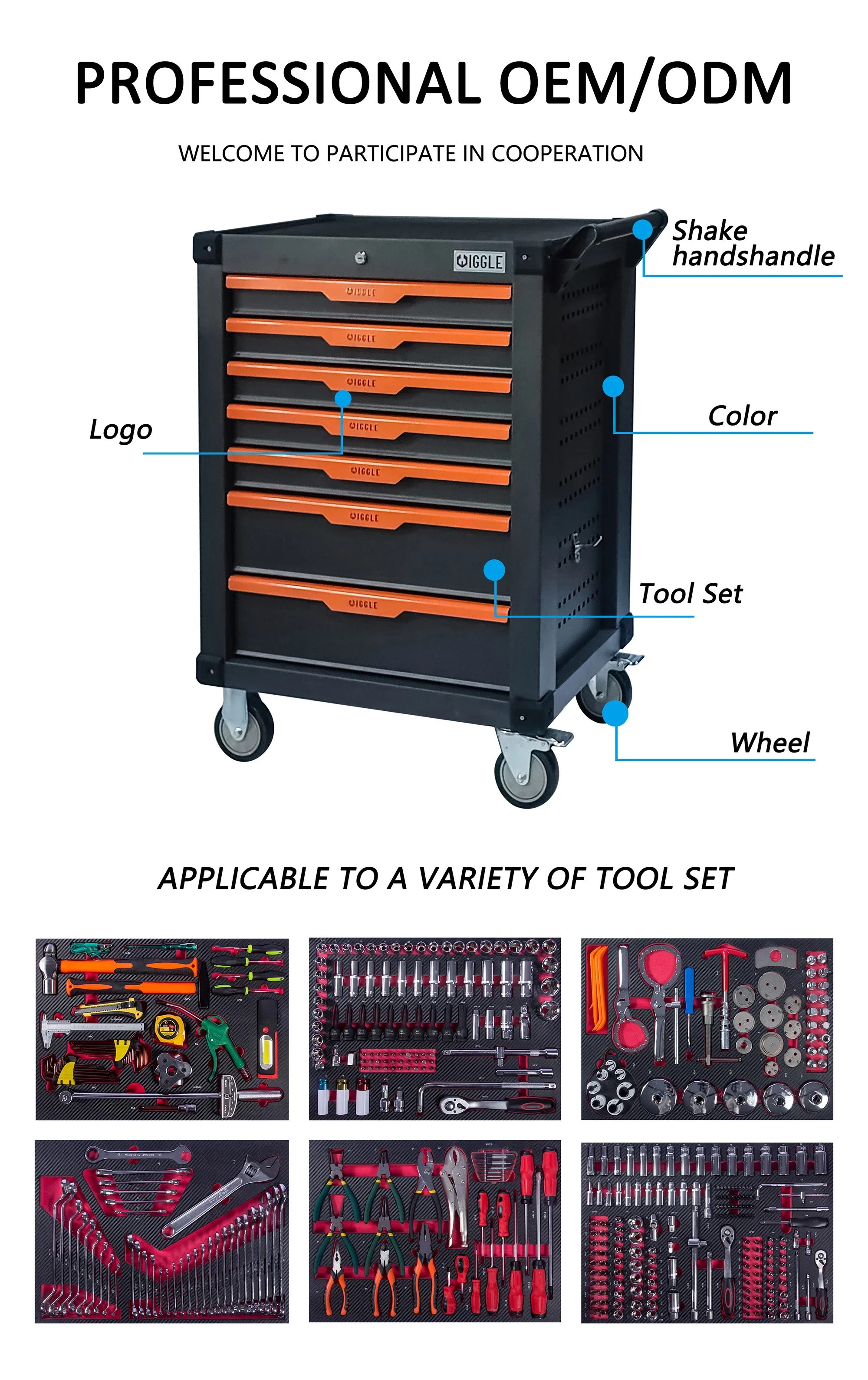 Coffre à outils de rangement de garage, 7 égouts de proximité, boîte à outils, chariot d'atelier, armoire à outils rapide, 421 pièces