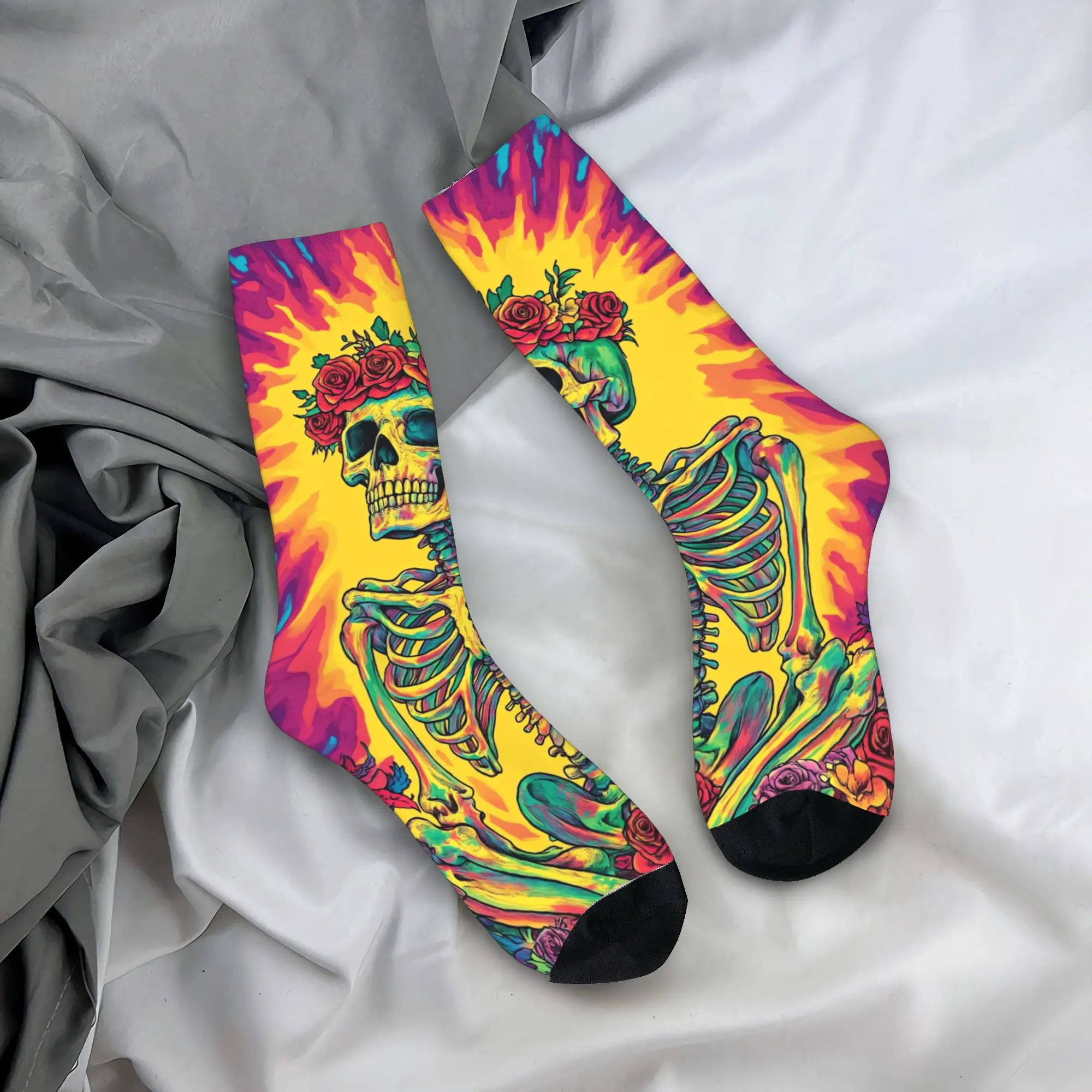Men Socks The Meaning of the Grateful Dead’s  Stockings Autumn Gothic High Quality Socks Design Climbing Anti Slip Socks