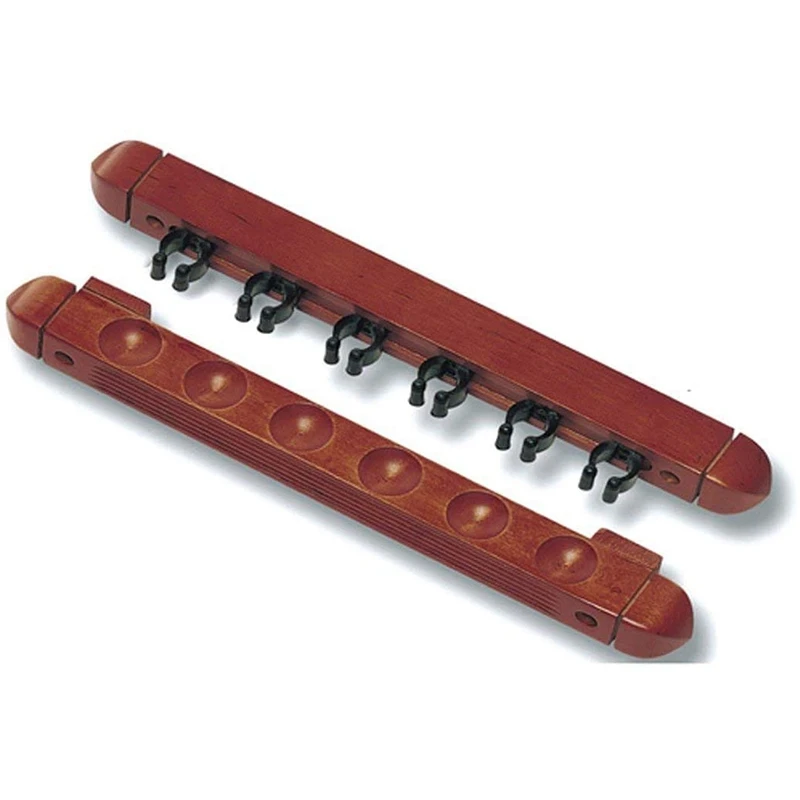 Billard Pool Queue Rack Halter Wand Hängen 6 Queue Sticks Snooker Zubehör Billard Pool Holz Queue Rack