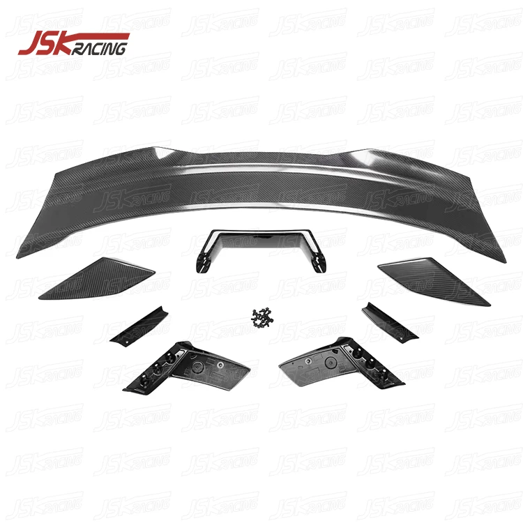 

JSKI Style Carbon Fiber Rear Spoiler for 2024 Ford Mustang Dark Horse