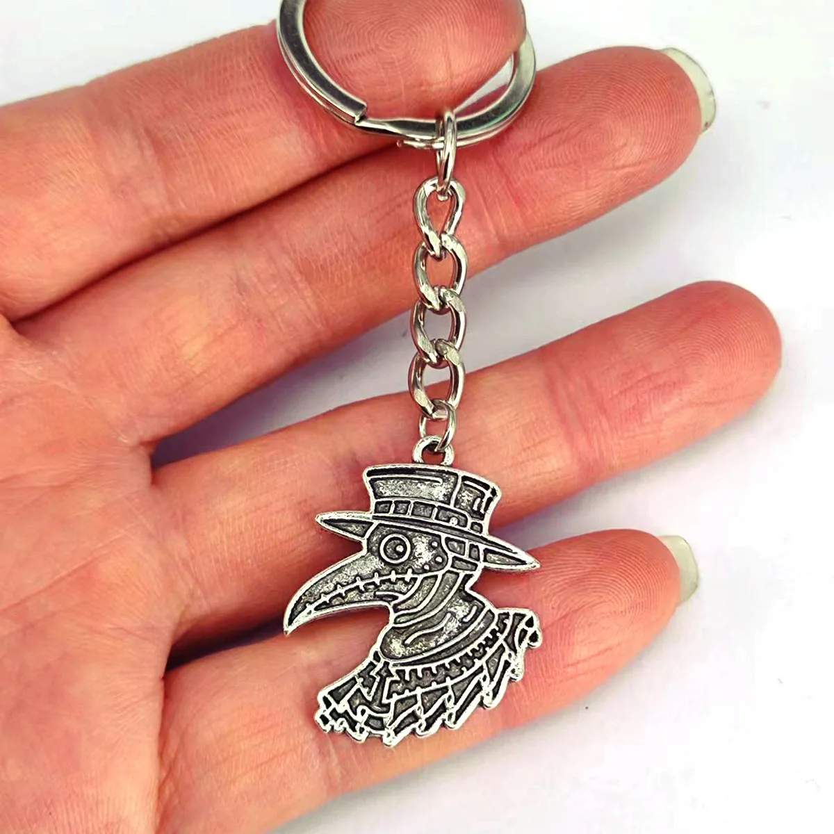 Plague Doctor Beak Face Cool keychains Gift for Nurse Friends