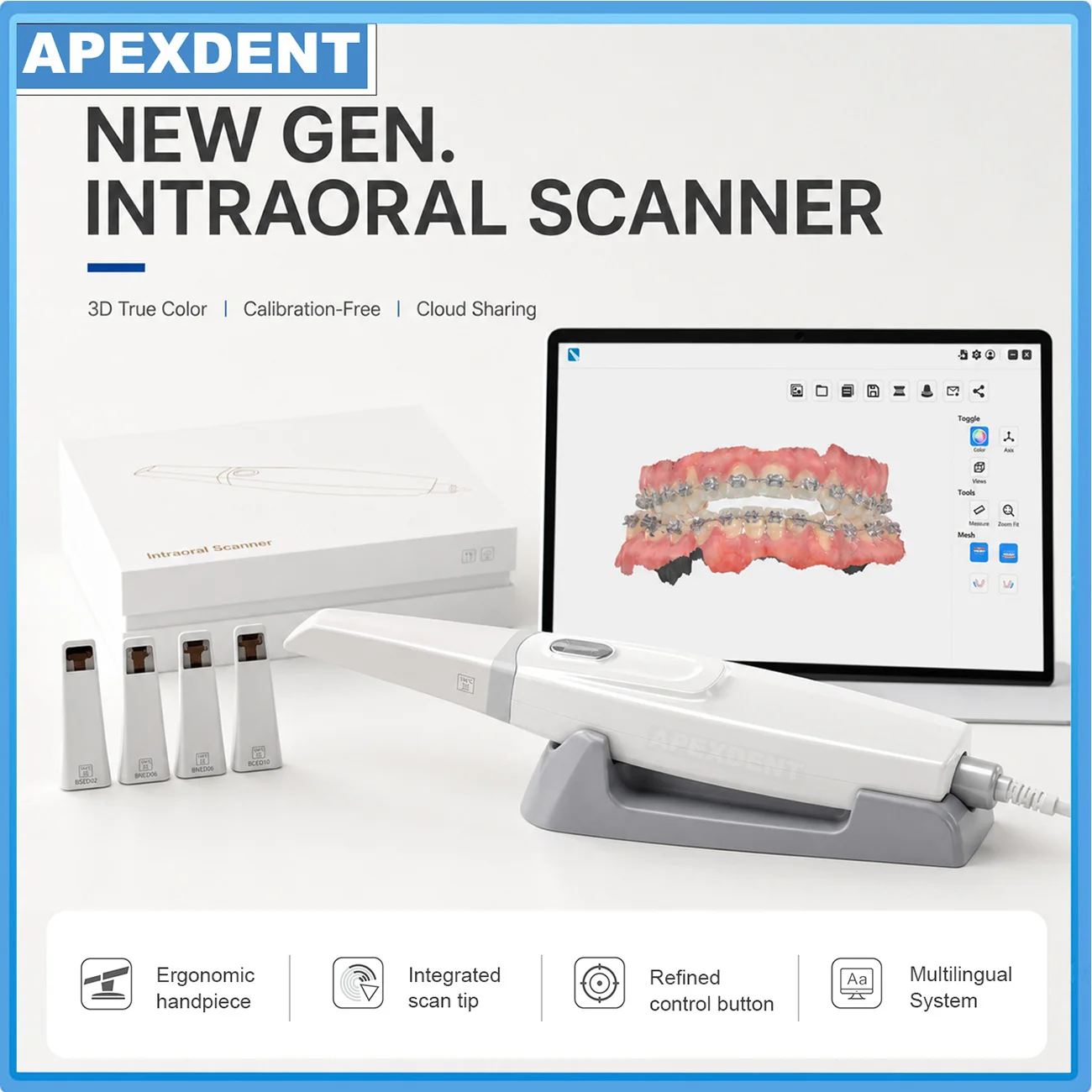 Dental 3D Intraoral Scanner Oral Digital Imaging Camera For Orthodontics Restoration Imprint Dentistry Instrument