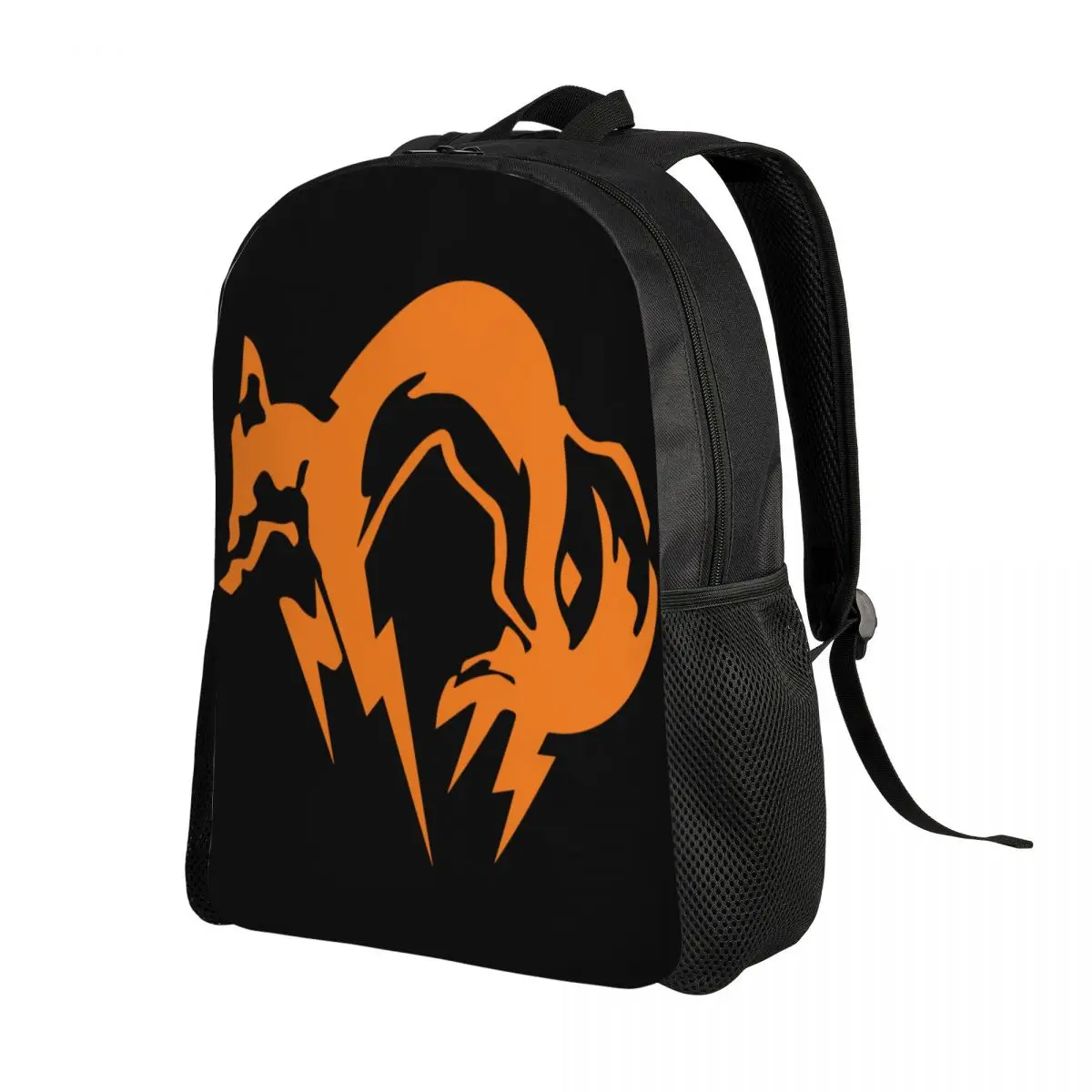 Metal Gear Solid Fox Logo Travel Backpack Men Women School Laptop Bookbag Video Game College Student Daypack Bags