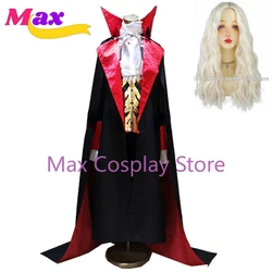 Castleaniavampire draculaハロウィンコスプレコスチューム、最大cos、カスタマイズされたサイズ