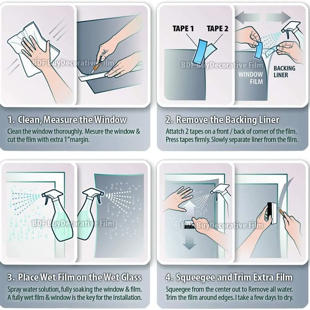 Bronze BRZ50 Heat and Sun Control Window Film, 24 x 24ft