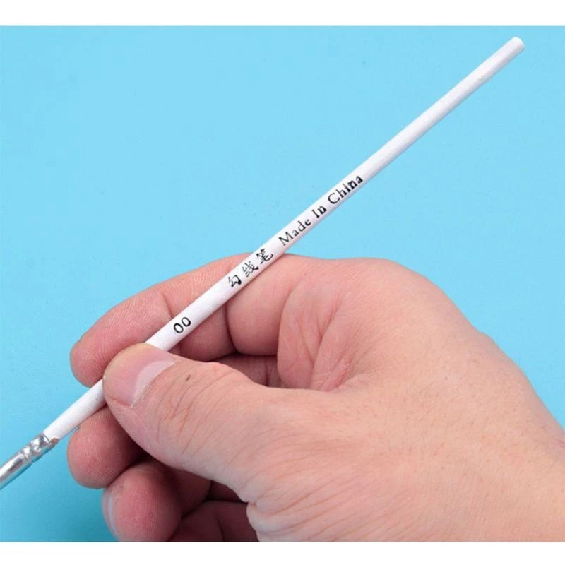 3pcs 0 00 000 Hakenlinie Stift professionelle Feine Tipps Zeichnungsbürsten für Acrylbesten Verkauf