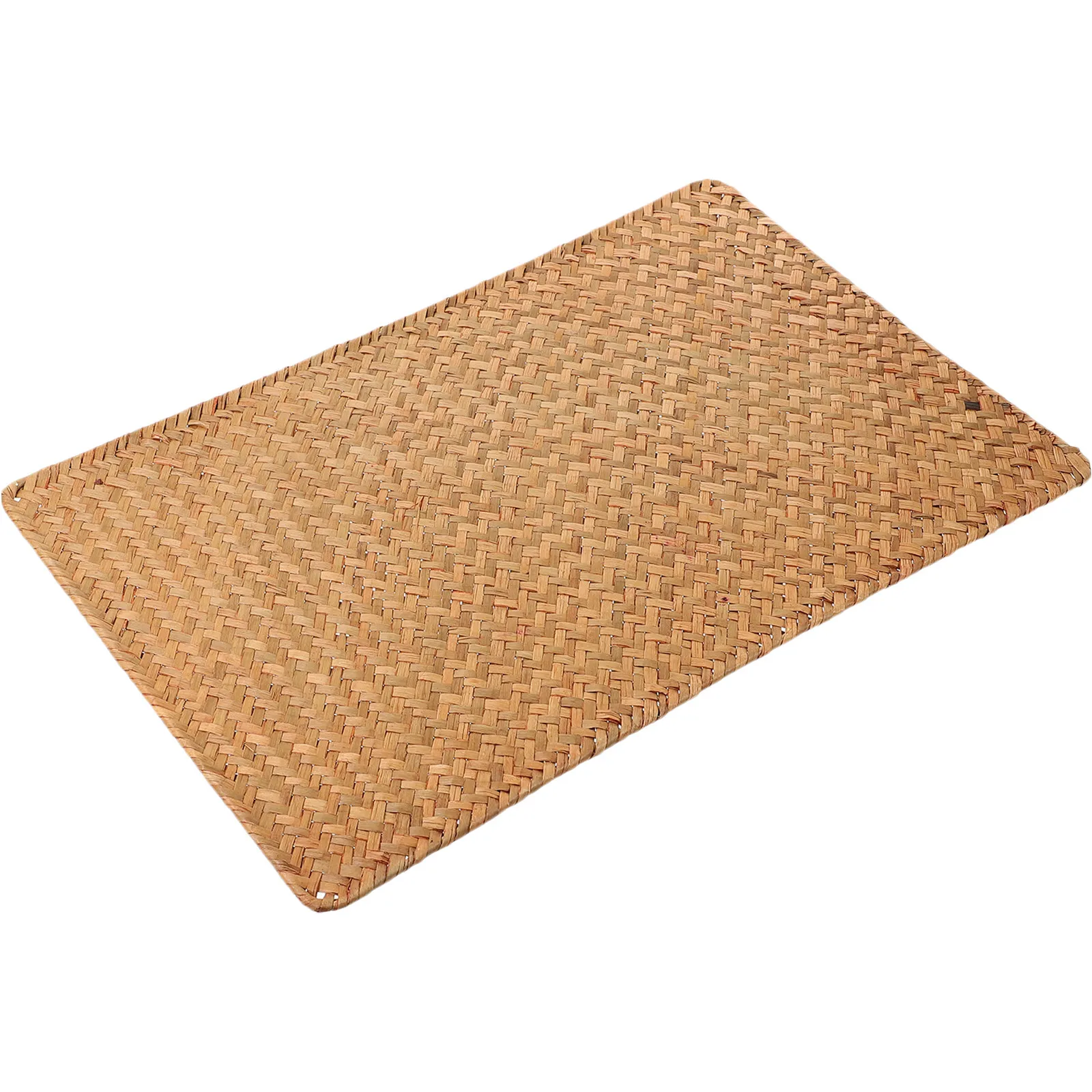 Woven Placemat Set Farmhouse Style Decorative Heat-Resistant Table Mat for Dining Table Coffee Cup Tea Pot Protection Rustic