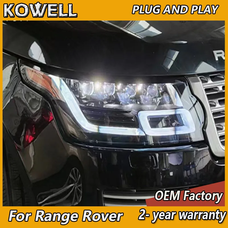 

Car Styling for Land Rover Range Rover Headlight 2014-2018 DRL Dynamic Turn Signal High Beam Projector Lens