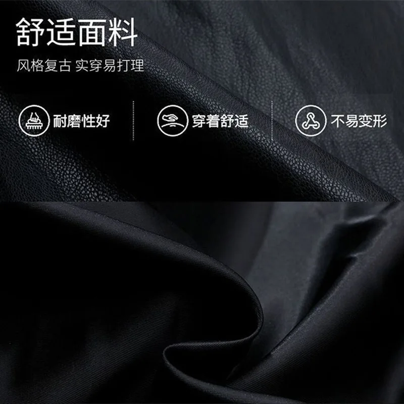 High-end Fake Two Piece Leather Jacket Women's 2026 Spring Autumn New Loose Retro Versatile Patchwork Leather Coat Outerwear