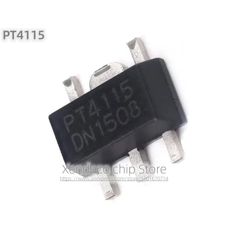 50pcs/lot PT4115 PT4115B89E-B SOT89-5 package Original genuine 30V/1.2A High dimming ratio LED constant current driver chip