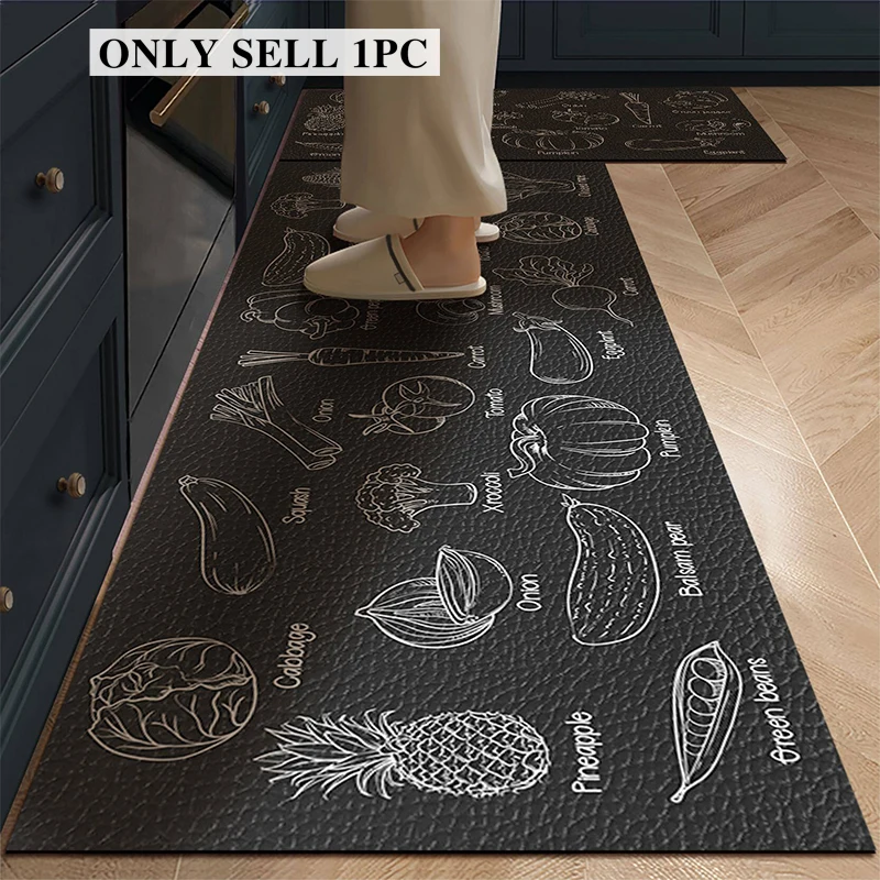 Carpet for Kitchen Absorbent Rug Non-slip Floor Mat Long Modern Fruit Vegetable Pattern Home Decoration Rugs Alfombras De Cocina