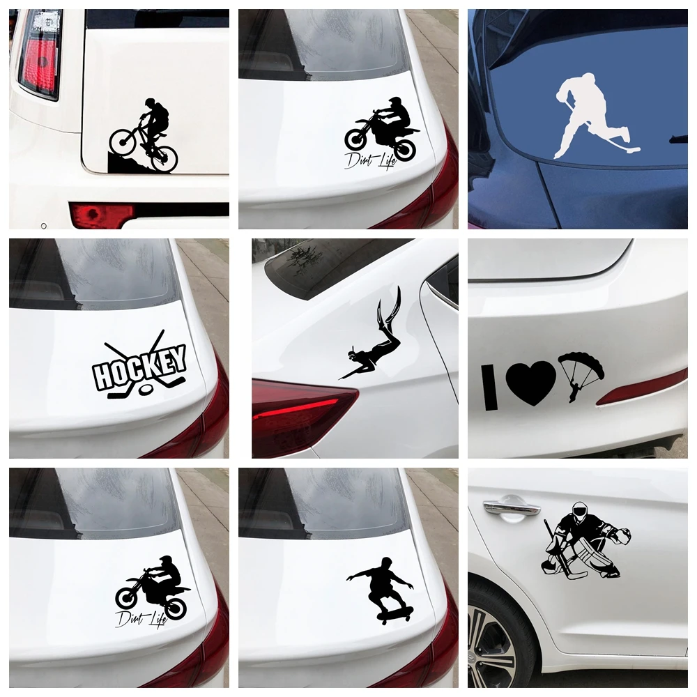 

Sport Car Stickers Decals Bike Cars Sticker Decoration Basketball Hockey Auto Decal Soccer Motorcycle Auto Vinyl Sticker