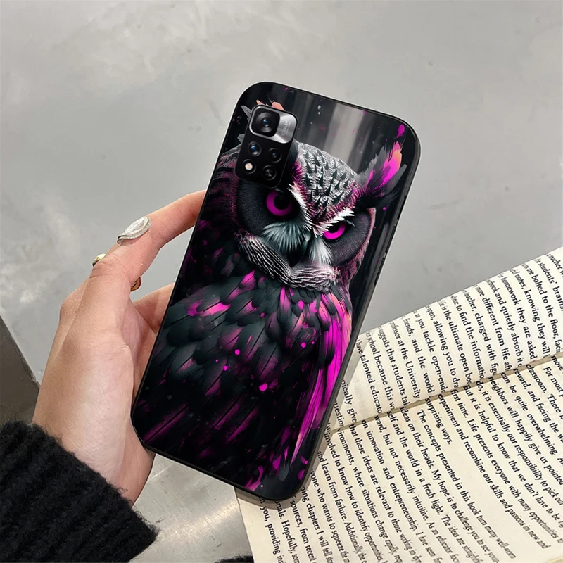 

Phone Case For Xiaomi Redmi note 14 Pro 14 13 12 11 10 Pro 14S 12S 11S Redmi 14C 13C 10 Owls Animal