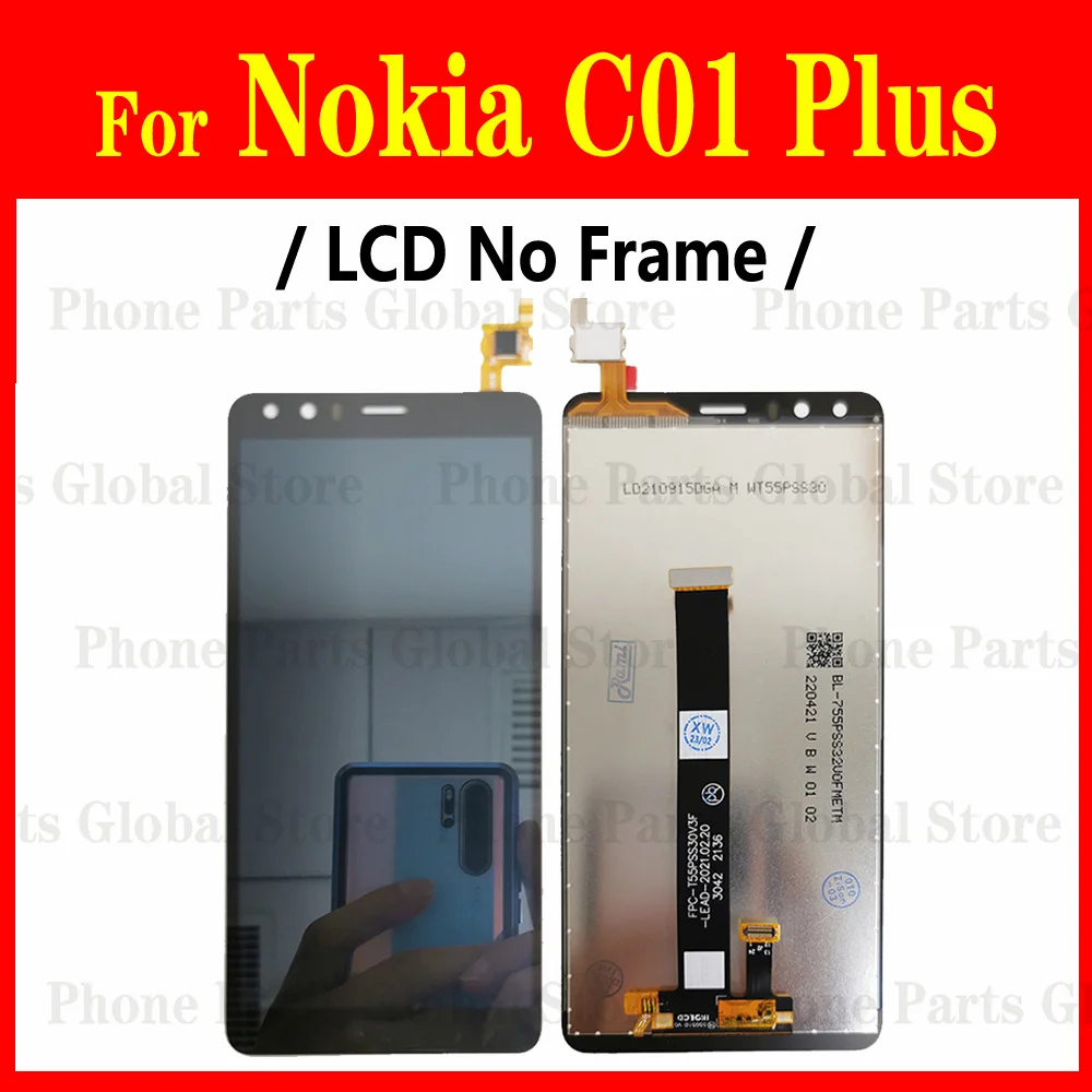 LCD Display For Nokia C01 Plus C1 C2 C3 C10 C20 C21 C22 C30 C32 C100 C200 X10 X20 X100 XR20 LCD Screen Touch Digitizer Assembly