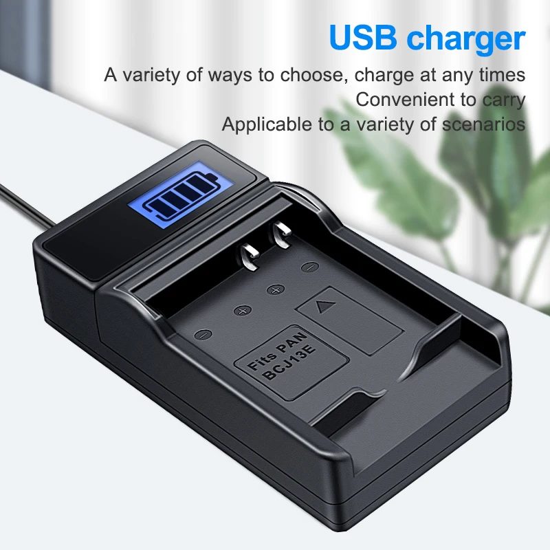 

HQIX for Panasoinc DMC-LX5GK DMC-LX7GK DMC-LX55 DMC-LX7 Camera DMW-BCJ13 Charger Battery