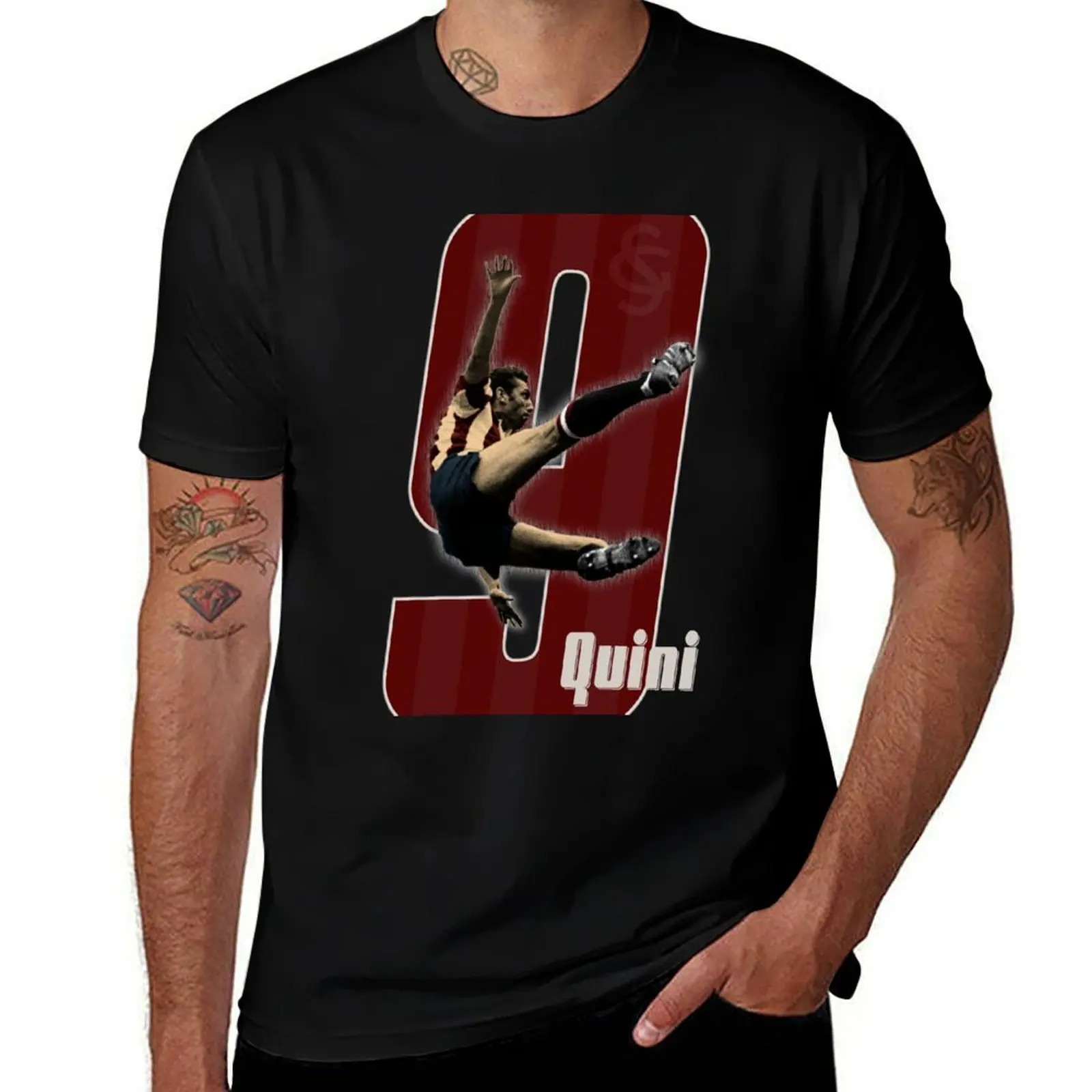 

Quini - Sporting T-Shirt blue lock football t shirt vintage oversizeds heavy weight t shirts for men