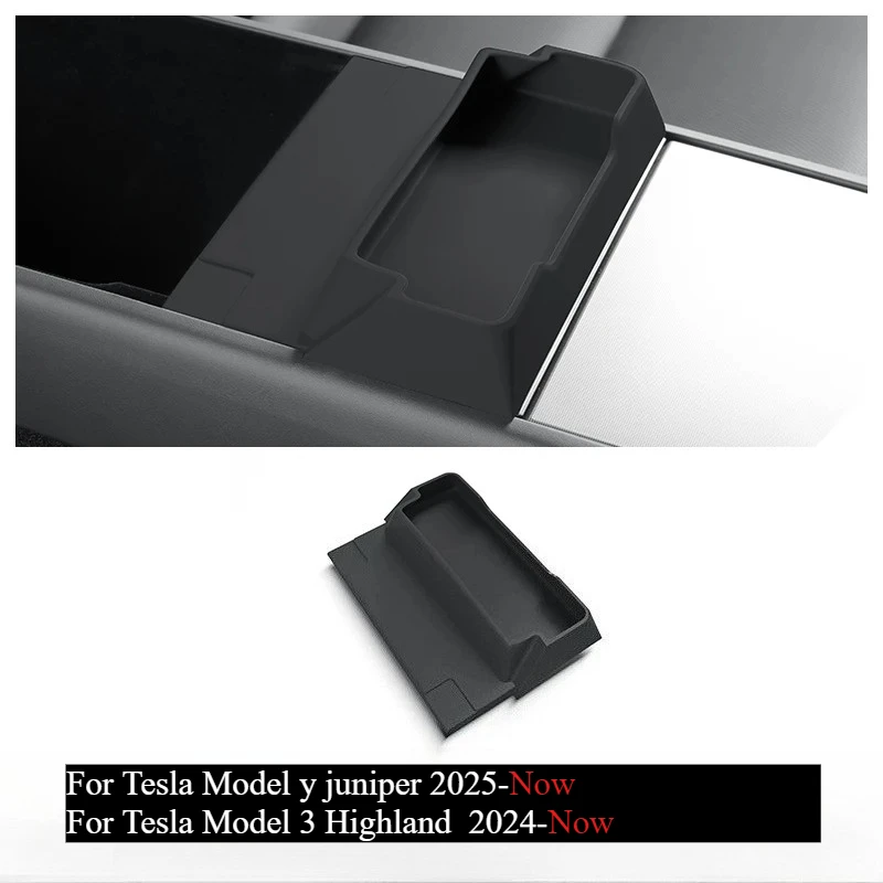 Für Tesla Model Y Juniper Model 3 Highland 2026 Mittelkonsolen-Organizer Armlehnen-Aufbewahrungsbox mit Brillenablage Auto-Zubehör