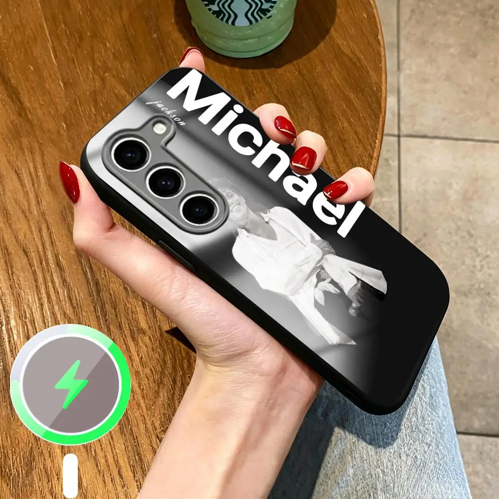 Dance King Michael Jackson pattern Phone Case For Samsung S26 S25 S24 S23 S22 S21 Plus Ultra Fold A Glass Magnetic Case view 2