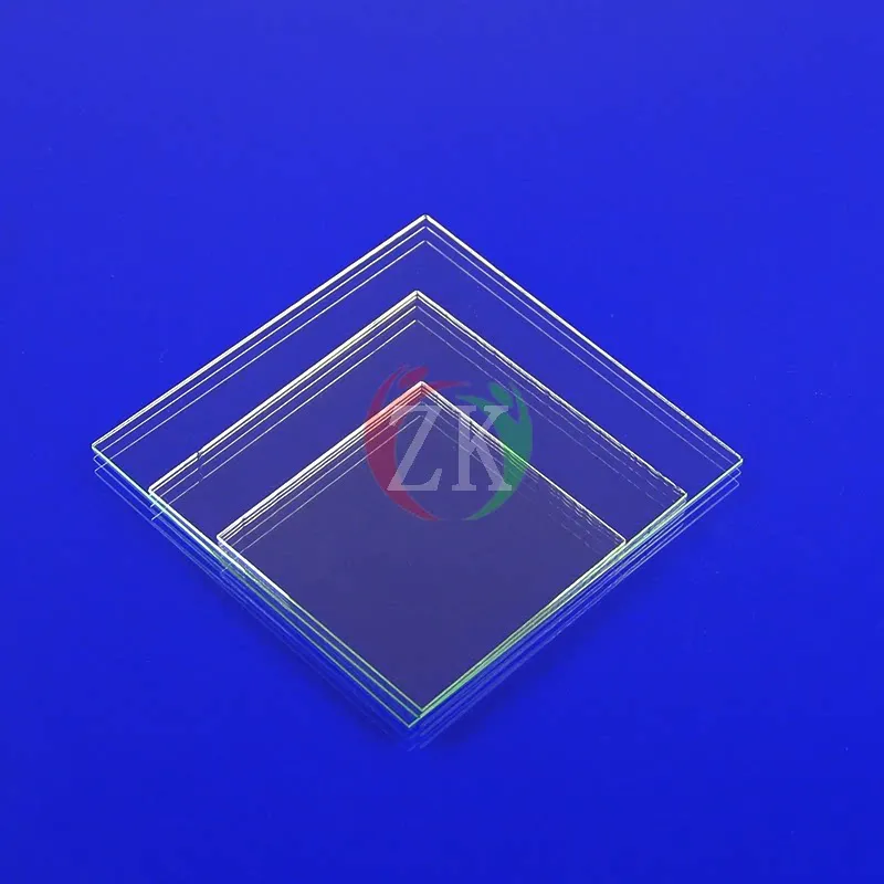 Custom 100/150 Round Rectangular High Temp Clear Quartz Viewing Window Plates