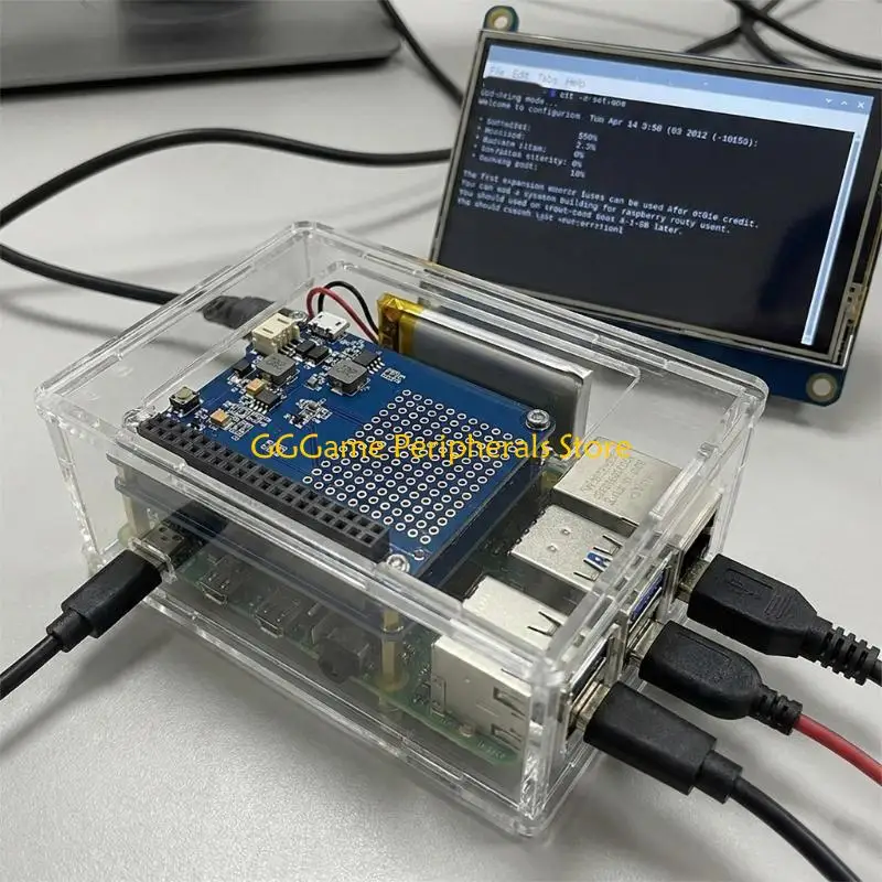 

U55B Fast Charging Uninterruptible Power Supply For RPi 4/5 Expansion Board Supports 2A Simultaneous Power Module