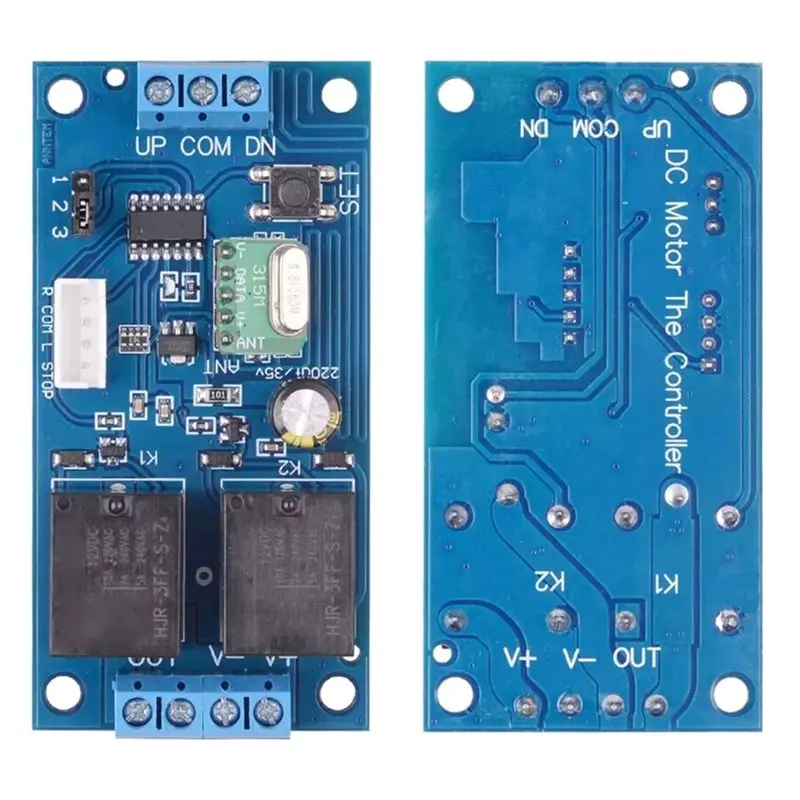 A93Z 433Mhz DC 12V Motor 10A CW CCW Linear Actuator Controller With Limit Remote Control Switch For Motor Linear Actuator