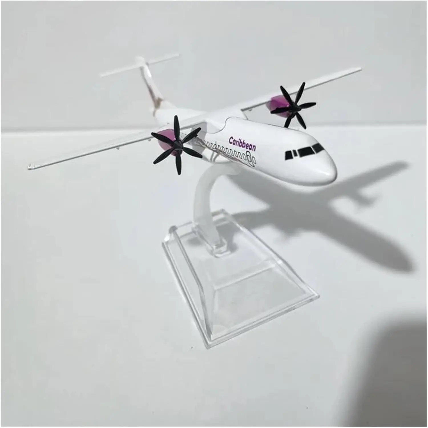 16cm 1/400 for Caribbean ATR Airplane Model Diecast Metal Aircraft Reception Area Ornament Suitable for Gift Giving