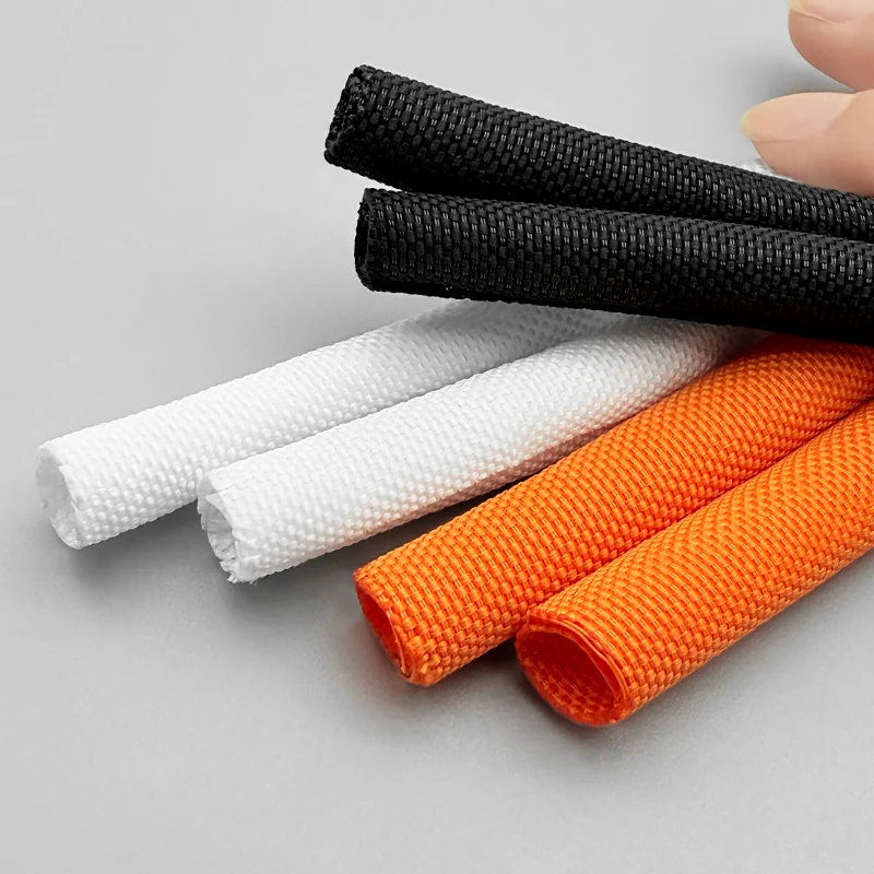 Self-Closing PET Braided Sleeve 5/10M Expandable Flame Retardant Insulated Tube 3-50mm Flexible Wire Loom Protector Auto Wiring