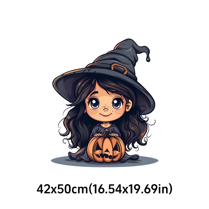 Large Size Witch Car Sticker Anime Weird UV Decal Sunproof Halloween Decor Multi Positions DIY Universal Scratch Cover Decal