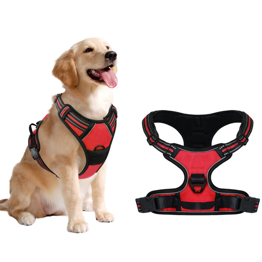 Dog leash, chest and back, large dog walking leash, medium to large explosion-proof sling, chest and back