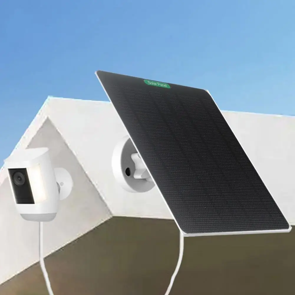 Ultra-thin Solar Panel Universal Solar Panel Charger with Short-circuit Protection Security Camera Wall Mount with Ring Video