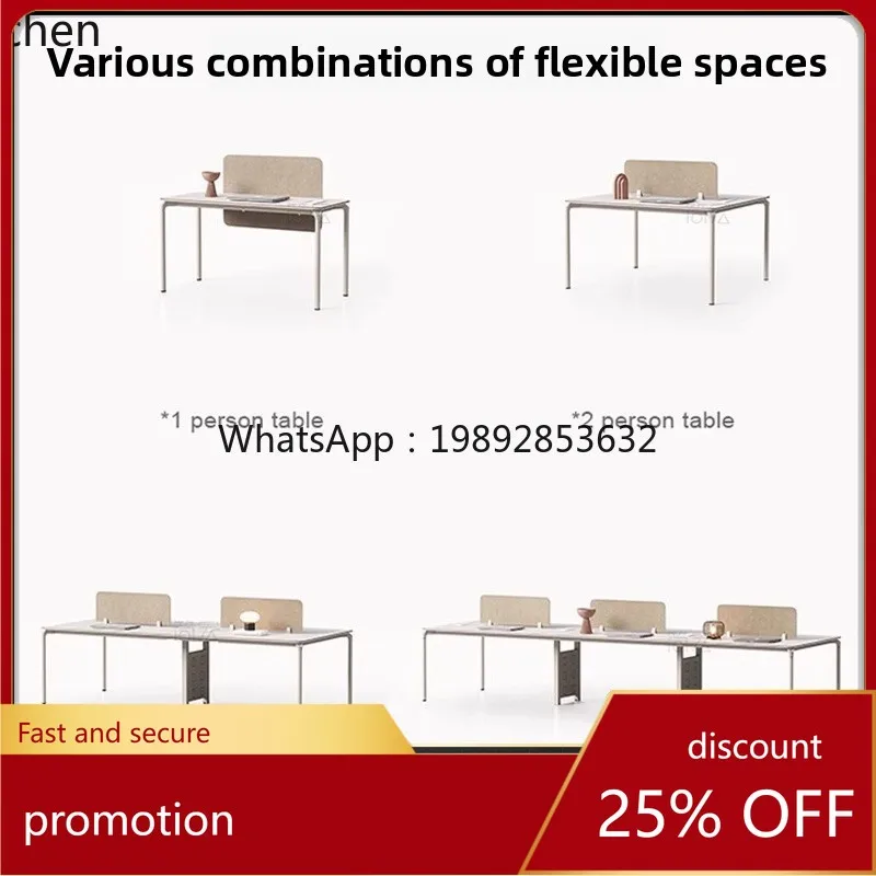 

HT Office Desk Modern Internet Celebrity 2 Six Three Double Face-to-Face Employee Workstation