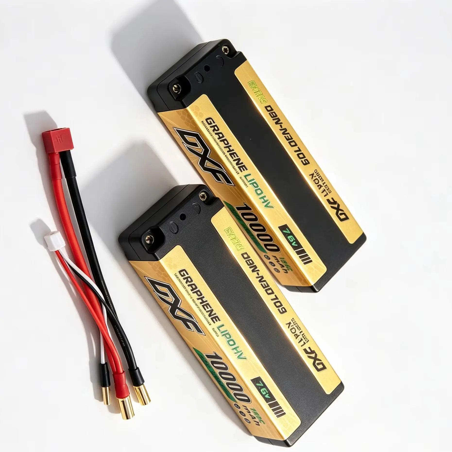 7,6V 10000mAh 2S Lipo-Akku Hardcase 150C 5mm T-Stecker für 1/10 Buggy Truggy Offroad Boot Auto LKW RACING Helikopter