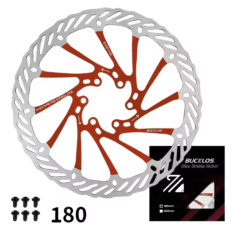 BUCKLOS Ultralight MTB Bike Hydraulic Disc Brake Rotor 160/180/203mm Mountain Road Racing Bicycle Brake Disc with 6 Free Bolts - Image 26