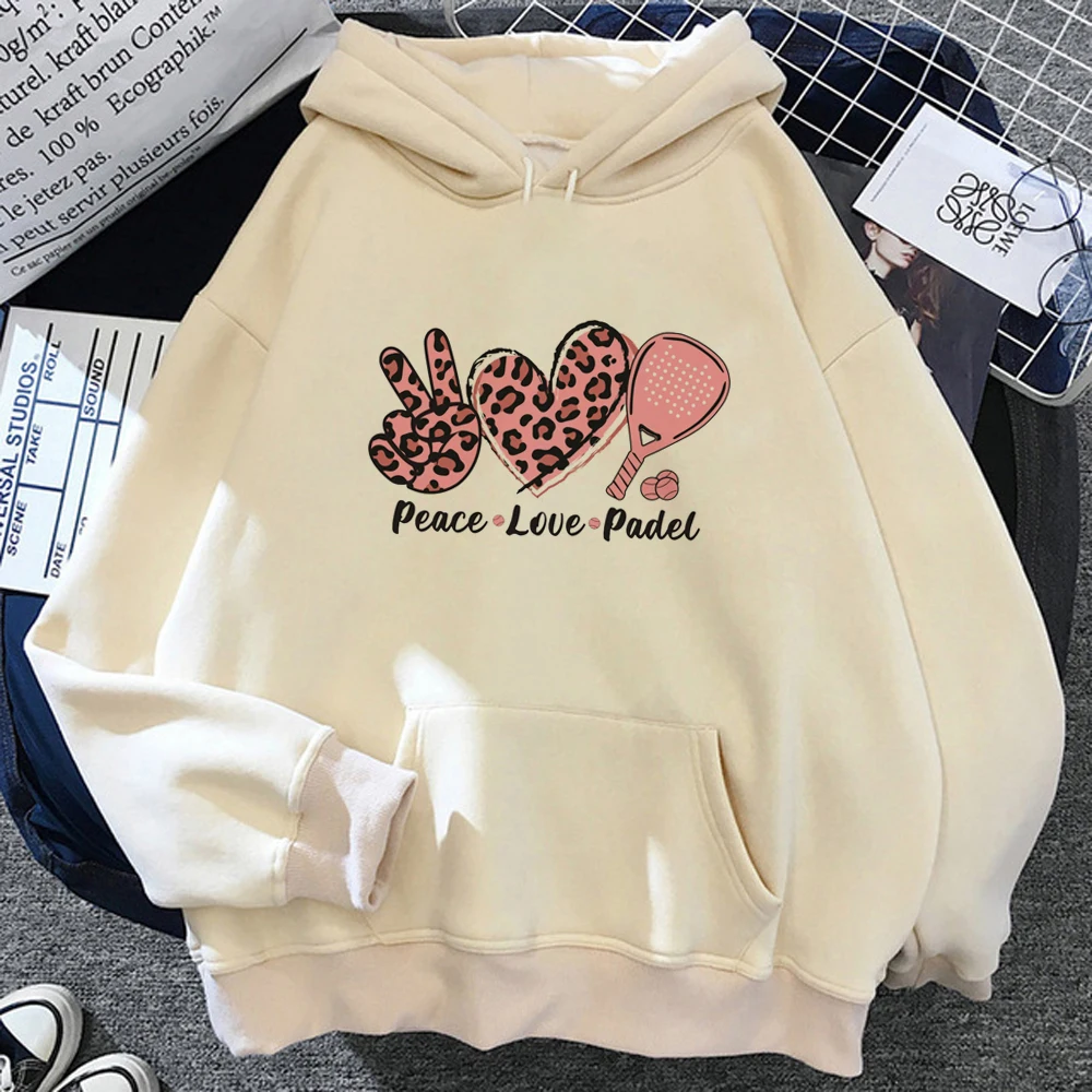 Padel hoodies women anime graphic clothes Hood women Winter  tracksuit