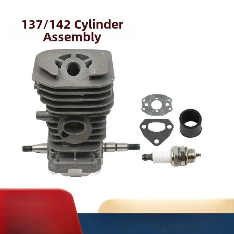 Aluminum Alloy Cylinder Kit Complete With Piston Cylinder Liner Rings For HUSHWA HU137/HU142 Chainsaw Replacement Parts