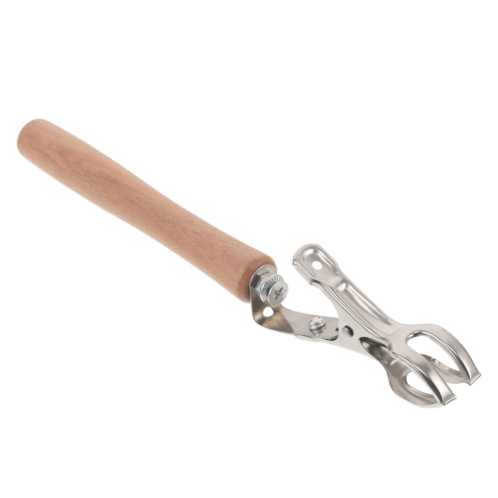 Handheld Moxibustion Clip Tool Portable Wooden Handle Heat-Resistant Anti-Scald Moxa Stick Holder Self-Treatment Moxibustion