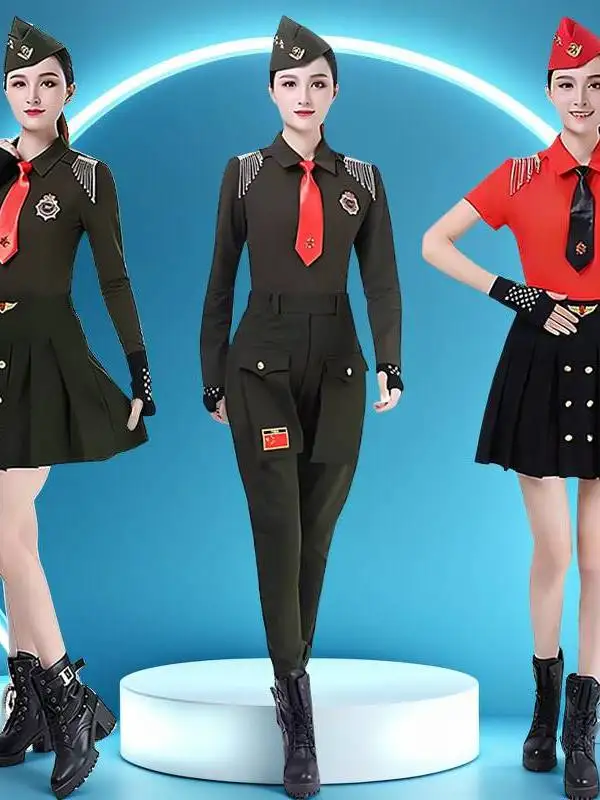 traje-de-baile-marinero-de-manga-larga-para-mujer-conjunto-de-dos-piezas-para-baile-cuadrado-uniforme-de-practica-con-falda