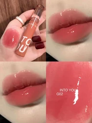 INTO YOU Syrup Series Mirror Hydrating Juice Lip Glaze Liquid Lipstick Makeup Original Crystal Translucent Film Lip Makeup