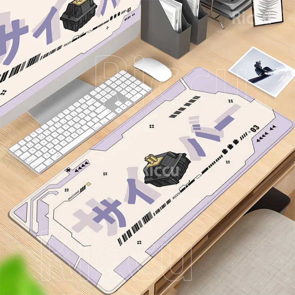 Japanese Mechanical keyboard switch Cartoon style Mousepad Art Office PC Mouse Pad XXL overlock HD printing 400x900mm Desk mat