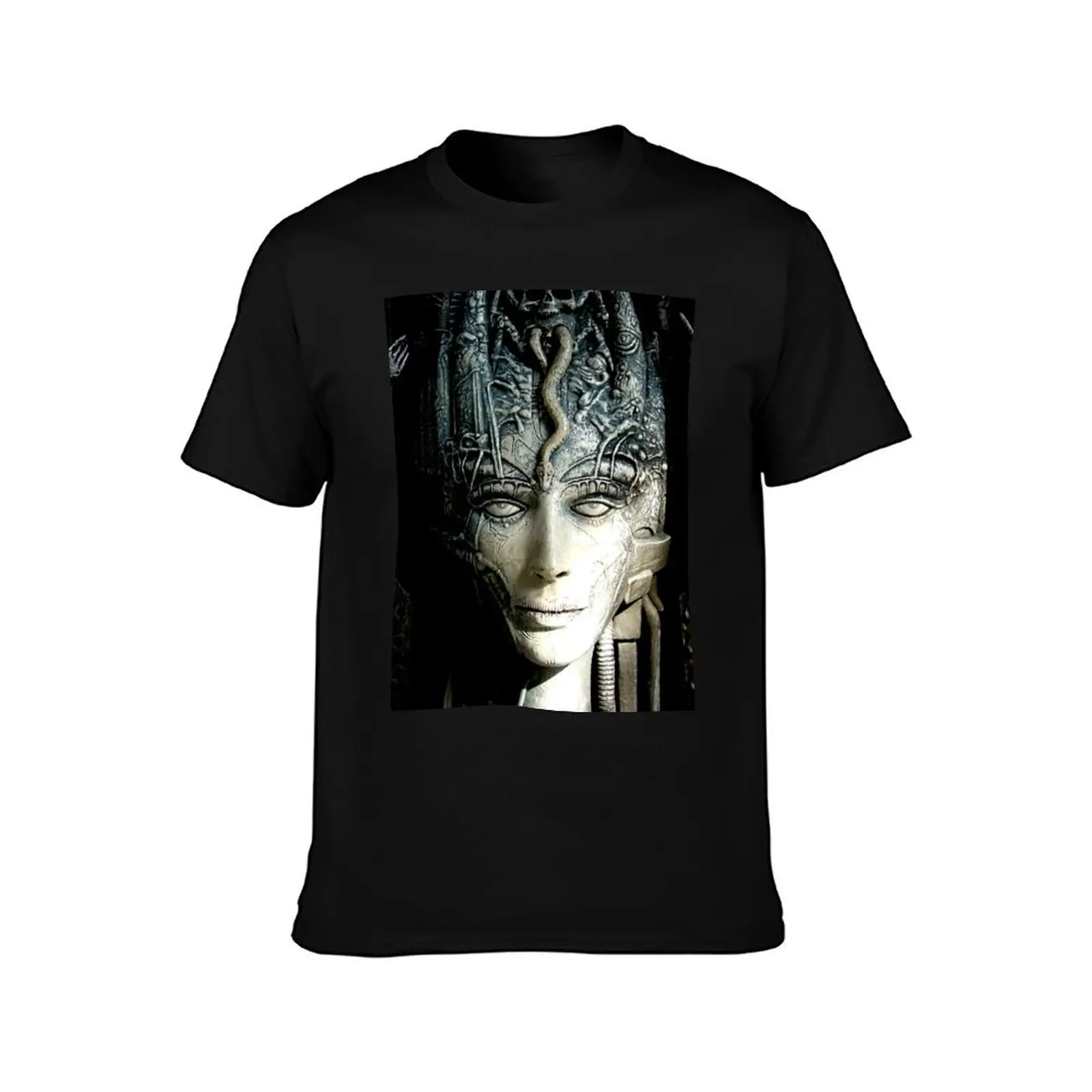 H.R Giger - Li 1 - Art T-Shirt Summer Casual Cotton Tee Oversized Streetwear Tops Vintage Graphic Print Unisex Men Women