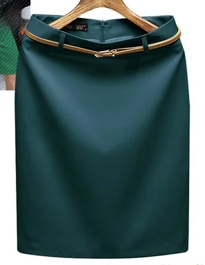 Spring Summer 2026 Women's A-Line  Skirt Professional Workwear Slimming Wrap High Waist Short Skirt Commute Style Polyest...