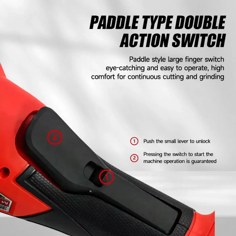 ميلووكي زاوية طاحونة 125 مللي متر فرش آلة تلميع قطع لا قفل مجداف التبديل أدوات كهربائية لاسلكية #4