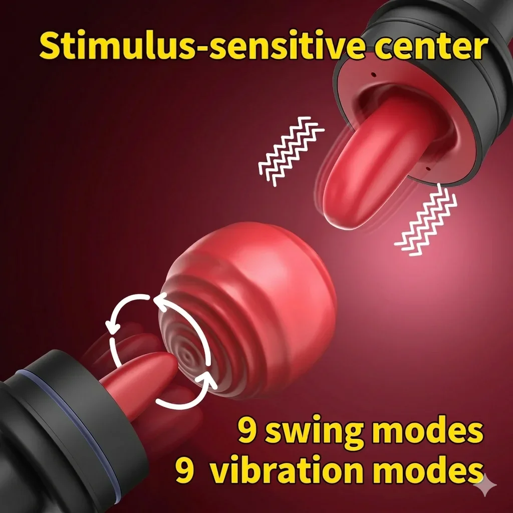Suction pump Vibrator with Nipple and Vaginal Cups, 9 Swing Modes 9 Vibration Modes 6 Suction Modes LCD Display USB Device